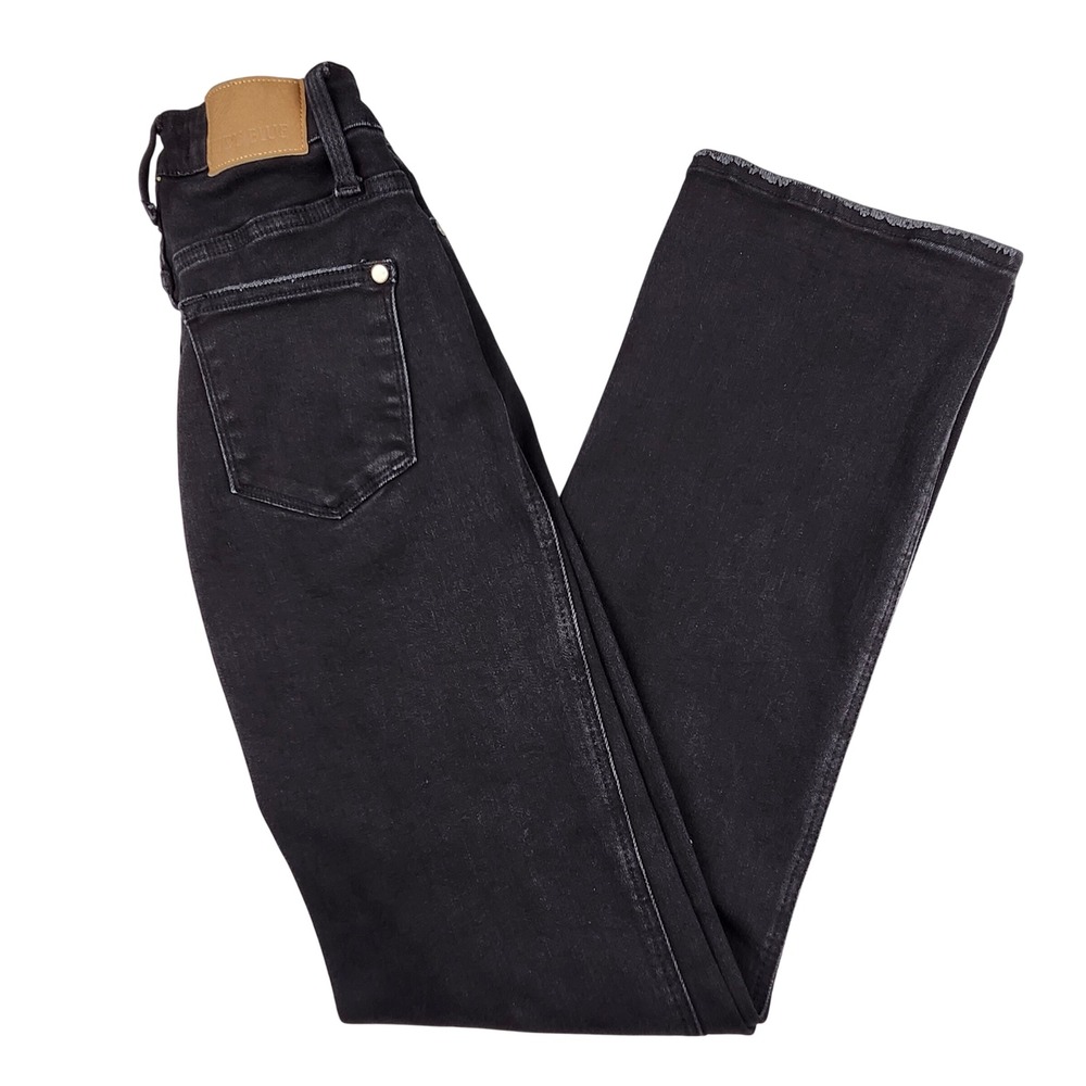 Judy Blue Dad Jean Women 1/25 Black Mid Rise Straight Leg Denim JB88563 BK